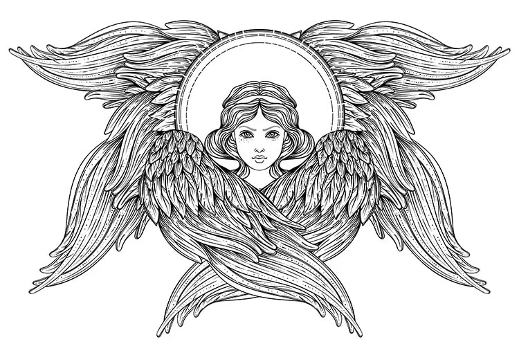 symbol skrzydła anioła w biżuterii