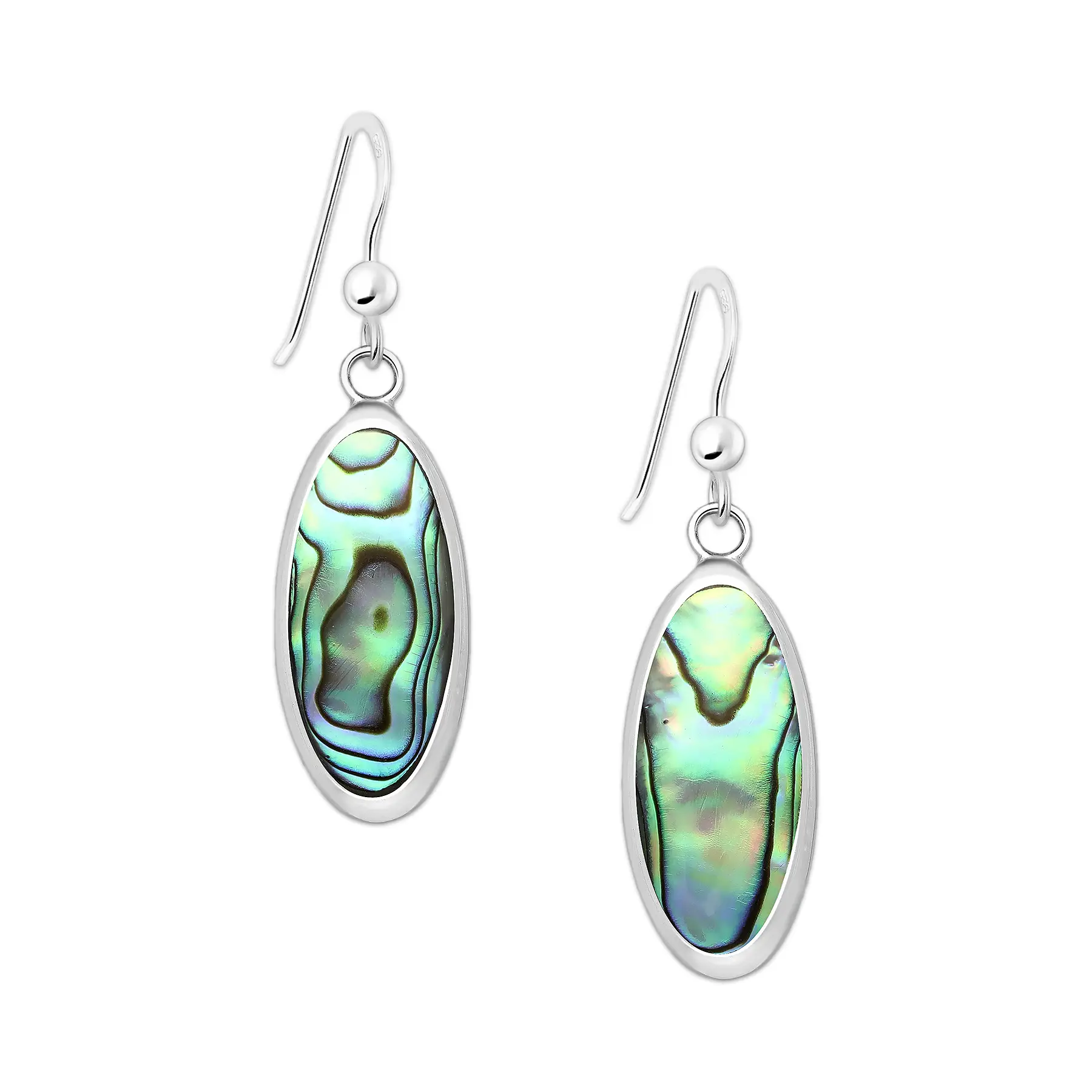Srebrne kolczyki z muszlą abalone – magia oceanu