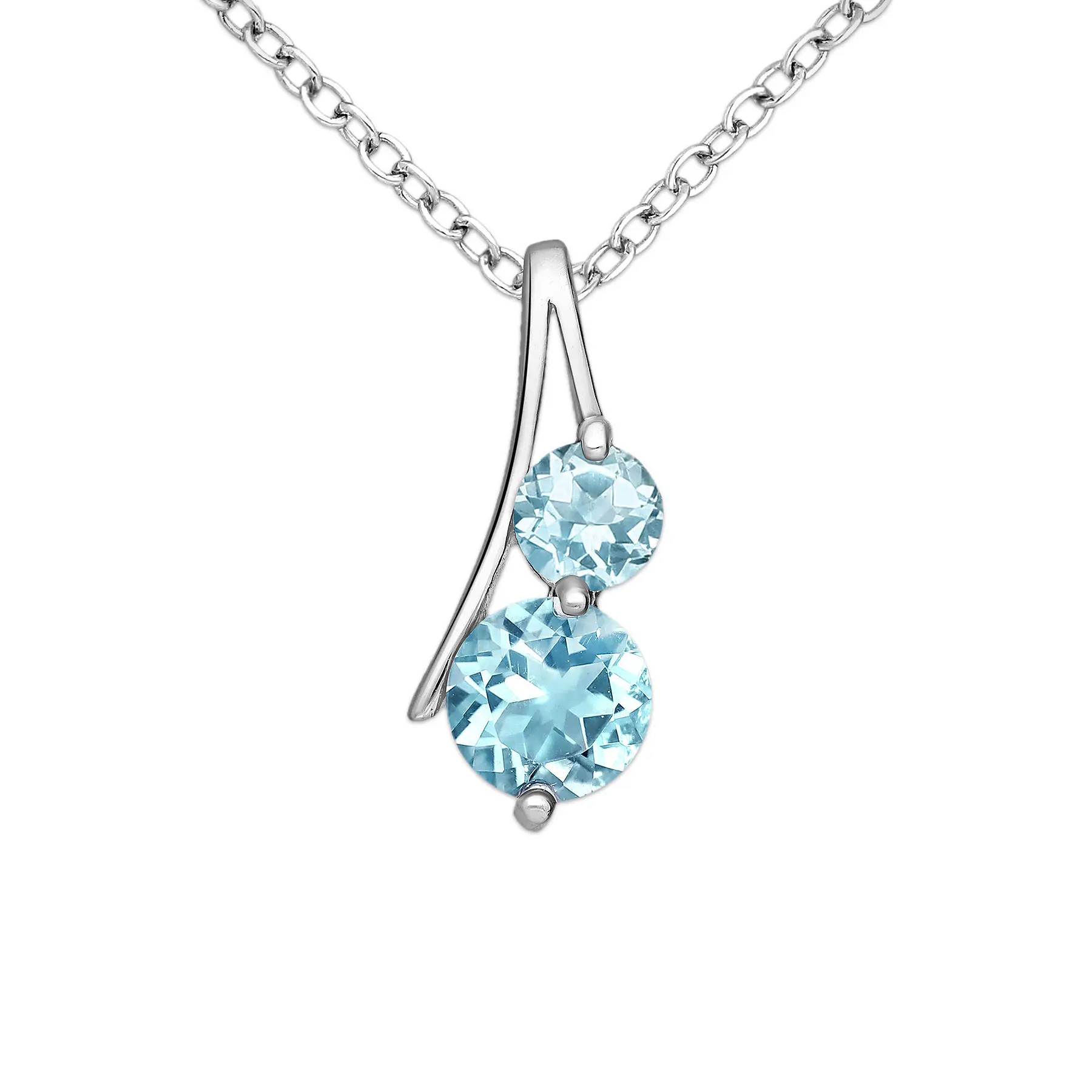 Srebrny wisiorek z topazem blue sky – elegancja w lekkim wydaniu nieba